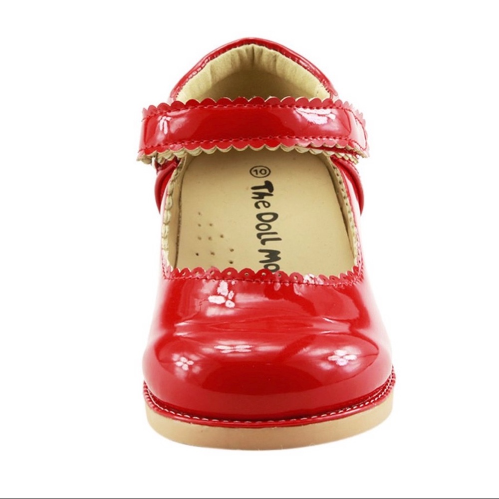 The Doll Maker Girl's Red Mary Jane Dress Shoes - Picture 2 of 6